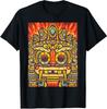 NEW LIMITED Aztec Mayan Incan Latin American God Face Graphic Design ShirtS-5XL
