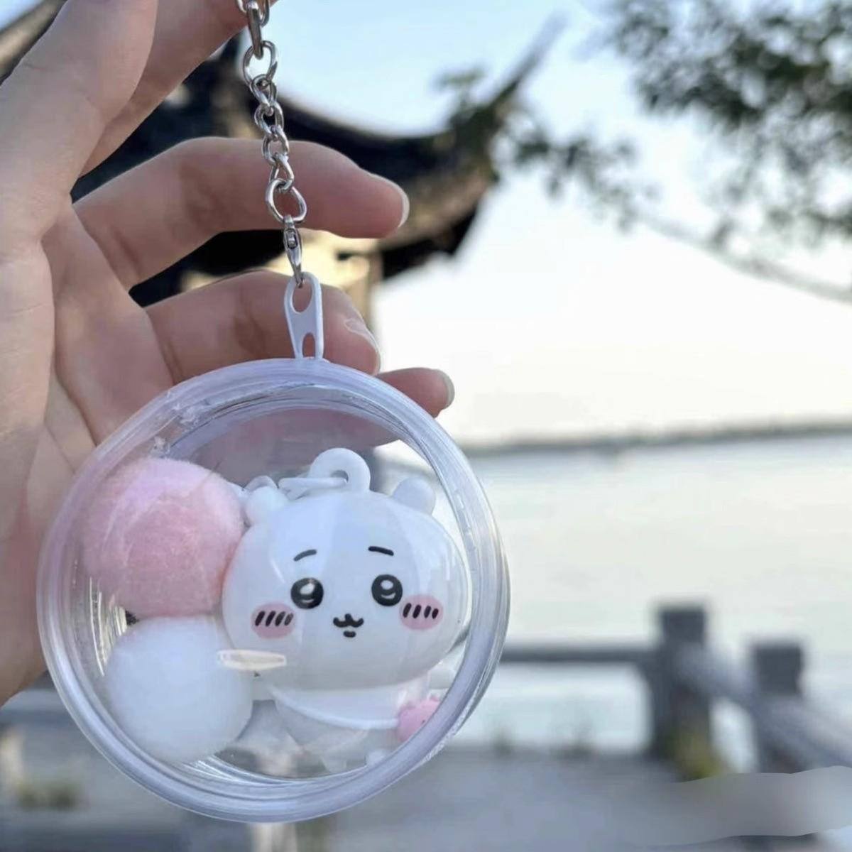 

3D Сумка-подвеска, Мини-сумка для куклы, Сумка для хранения, Уличная сумка для куклы 6 см, Подвеска-брелок, Маленькая сумка для украшения куклы, Прозрачная 58mm