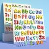 Holz 3D Alphabet Puzzle zum frühen Lernen: Groß- & Kleinbuchstaben für Kinder