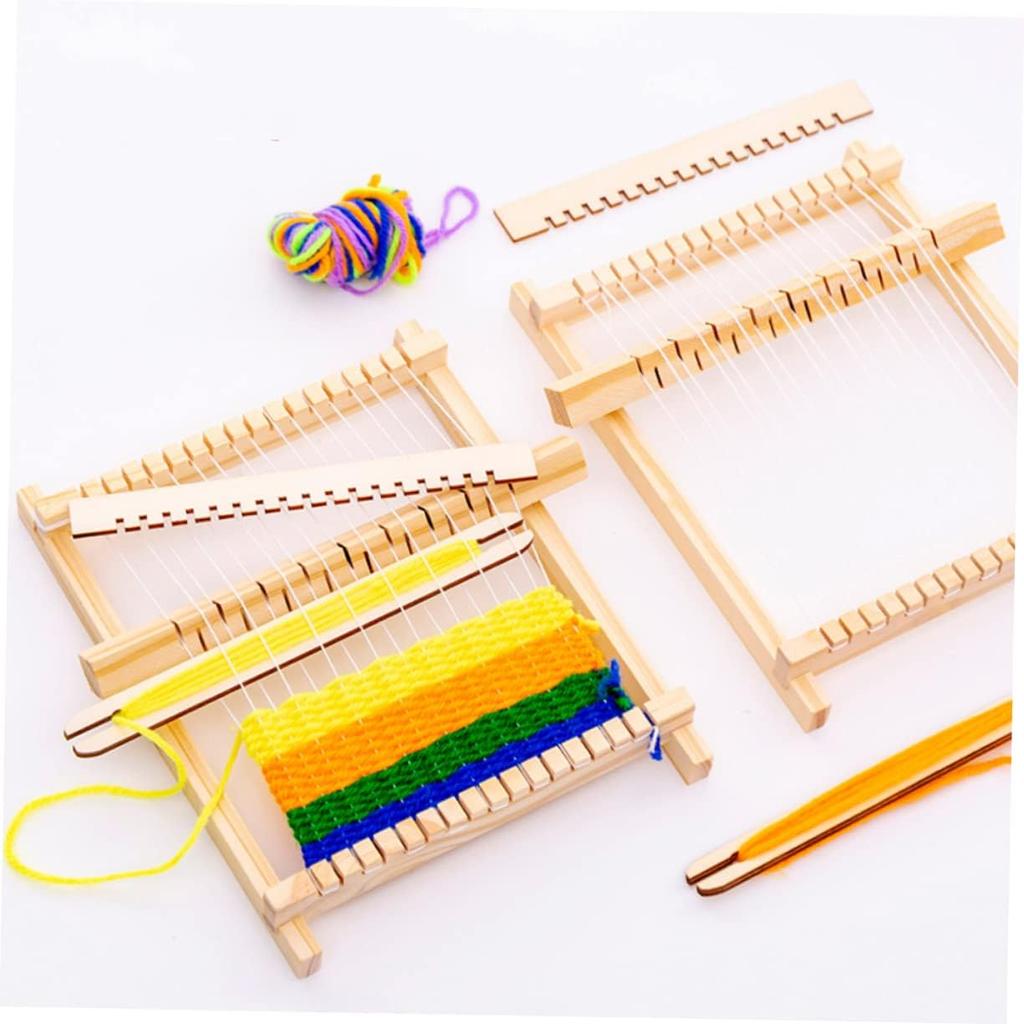 1 Zestaw Robótki Ręczne DIY Pedagogiczne Unikalne Krosna Zabawka Edukacja Mini Krosno Dzieci Zabawki Dzieci Wczesny Model Maszyna Tkacka