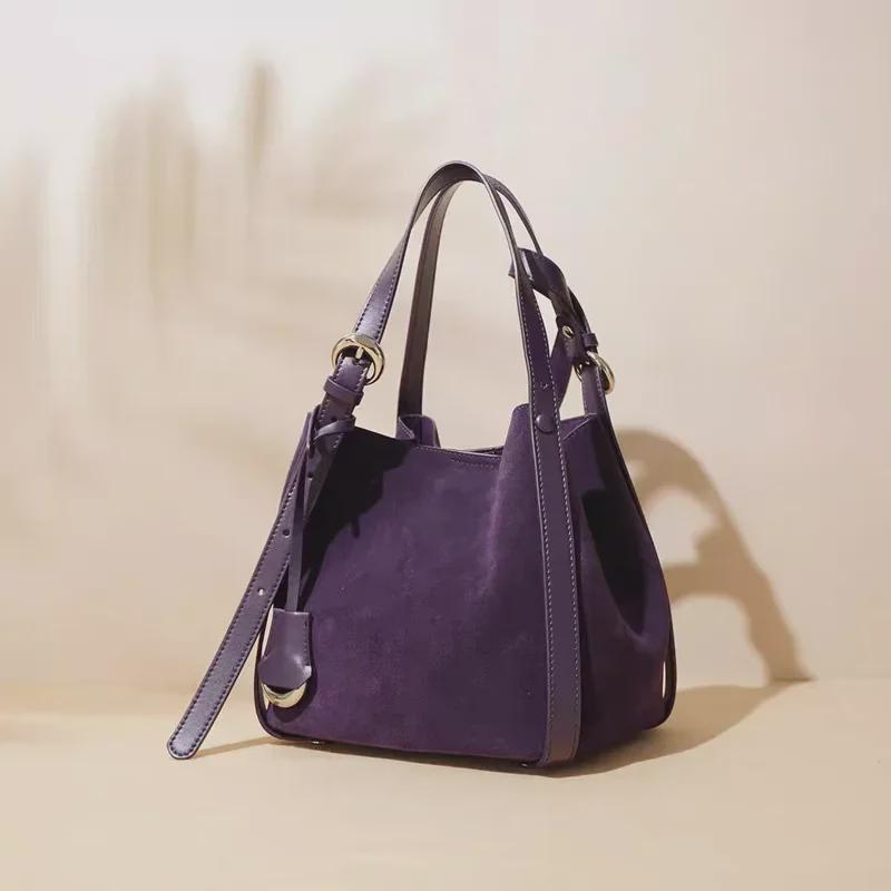 2024 Women's Genuine Leather Large Capacity Commuting Tote Bag