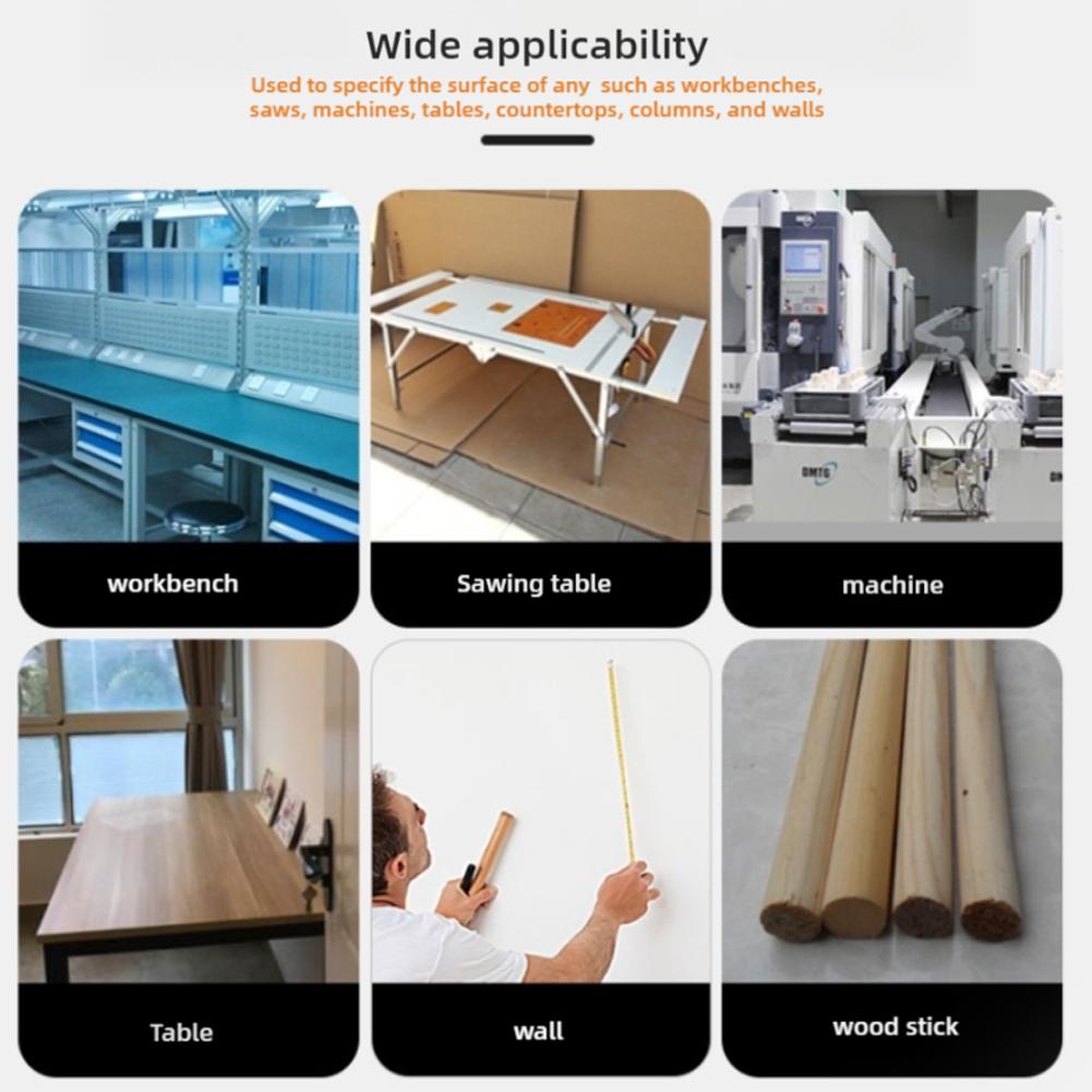 Self-Adhesive Measuring Tape Stainless Steel Workbench Ruler Adhesive Backed Tape Measure Metric Scale  Sticky Ruler