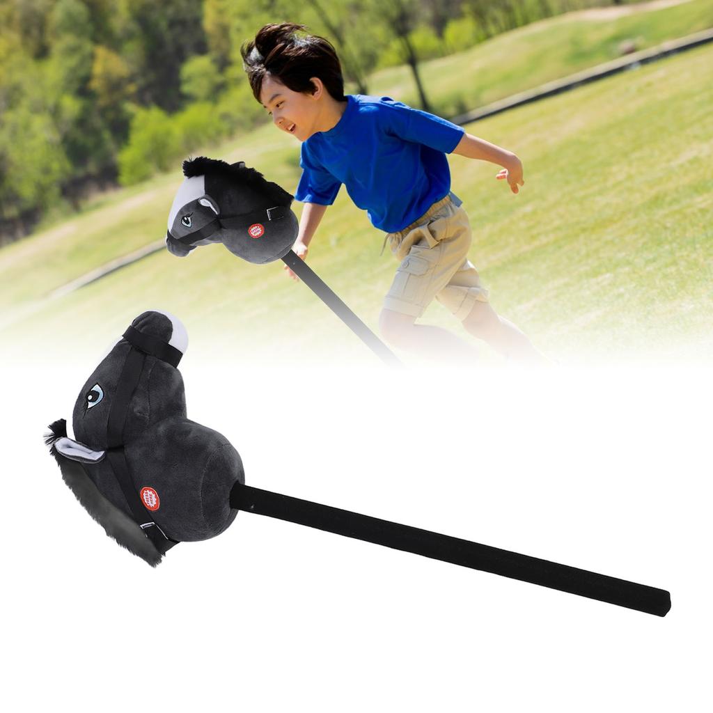 Hobby Horse Stick Toy 70cm Plush and PVC Cartoon Simulated Plush Handcrafted Hobby Horse