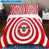 3PCS Brentford Football Club Crest Printed Bedding Set, Includes A Duvet Cover and Two Pillowcases for Bedroom, Suitable for All Seasons