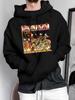 Unisex Hoodie, Medieval Festival, Illuminated Manuscript Battle Scene Print, Pullover Hoodie, Vintage Artistic Style, Autumn Winter Casual Wear, Front