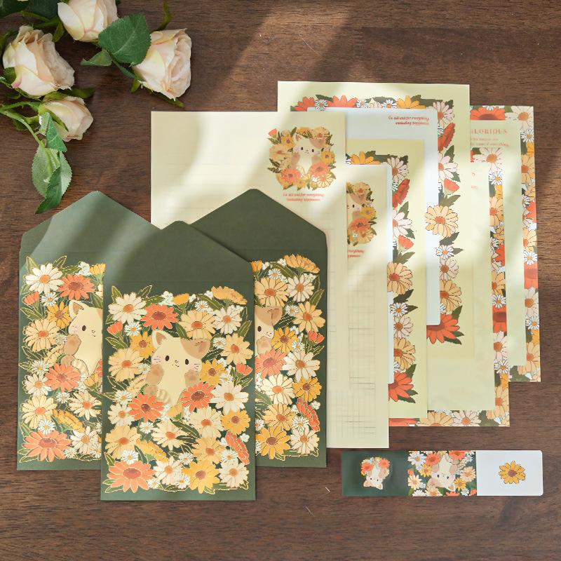

Romantic envelope letterhead sealing sticker set, wedding party greeting card cover, school office stationery