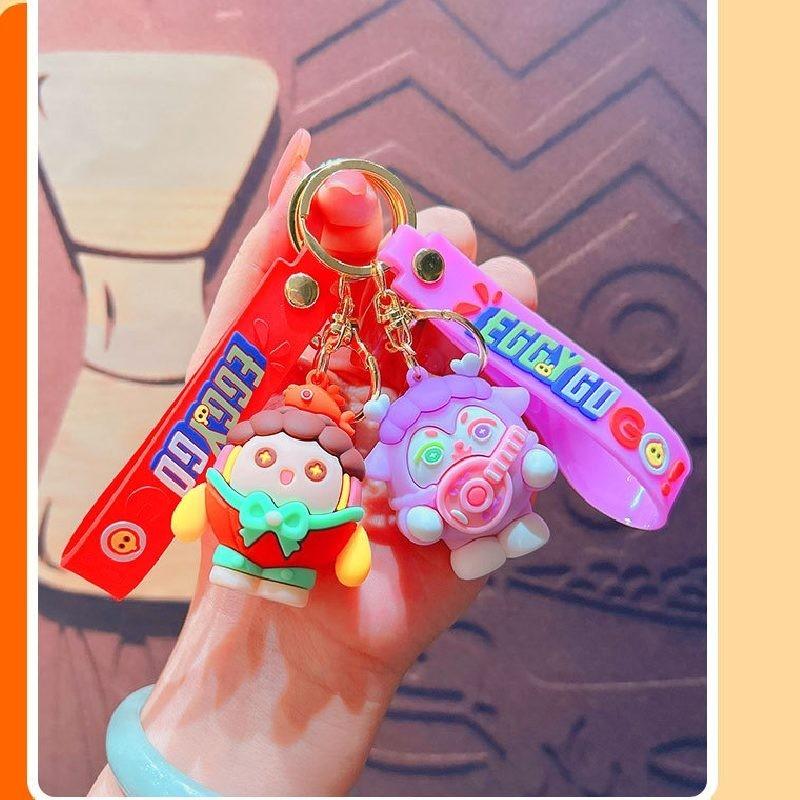 Eggy Theme Party Game Characters Toy Key Chain Bag Car Pendant Decoration Table