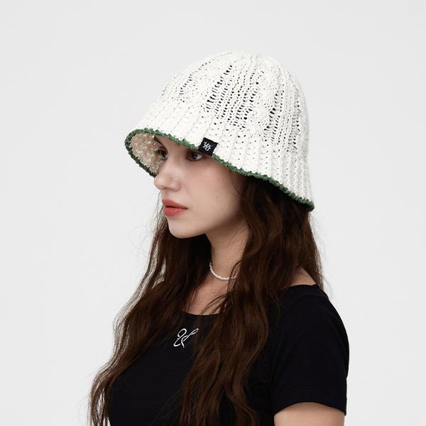 ULUK Twiss Two-Tone Branch Bucket Hat_Ivory
