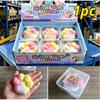 Wax Cracking Cat Paw Squishy Chocolate Scented Crunchy Sound Fidget Toy Crackable TPR Stress Relief Ball for Office Desk Adults