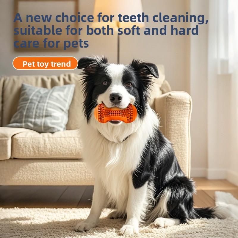 Natural Rubber Tooth-cleaning Dog Toys That Won't Break Your Teeth and Are A Pet Toy To Relieve Boredom When You're Alone