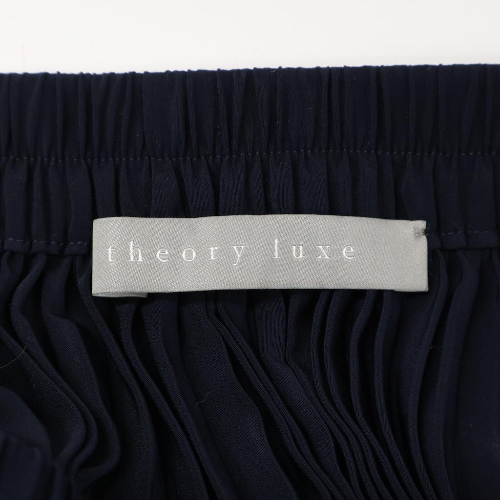 Theory Luxe 23 Years Navy Refined Pleats 2 Pilil Skirt Skirt 38 NavyUsed
