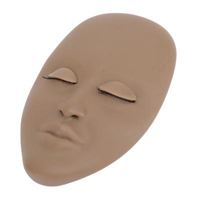 Lash Mannequin Head Silicone Removable Eyelid Multifunctional Eyelash Extension Mannequin Head for Makeup Practice Teaching Training