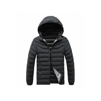 Clothing Cotton Jacket Men's Winter Solid Colour Removable Cap Casual Trend Thickened Top Coat Comfortable and Versatile Jacket
