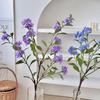 Premium Blue Snowflake Artificial Hydrangea Flowers for Living Room and Dining Table Decor, Long Stem Arrangement, Photo Props