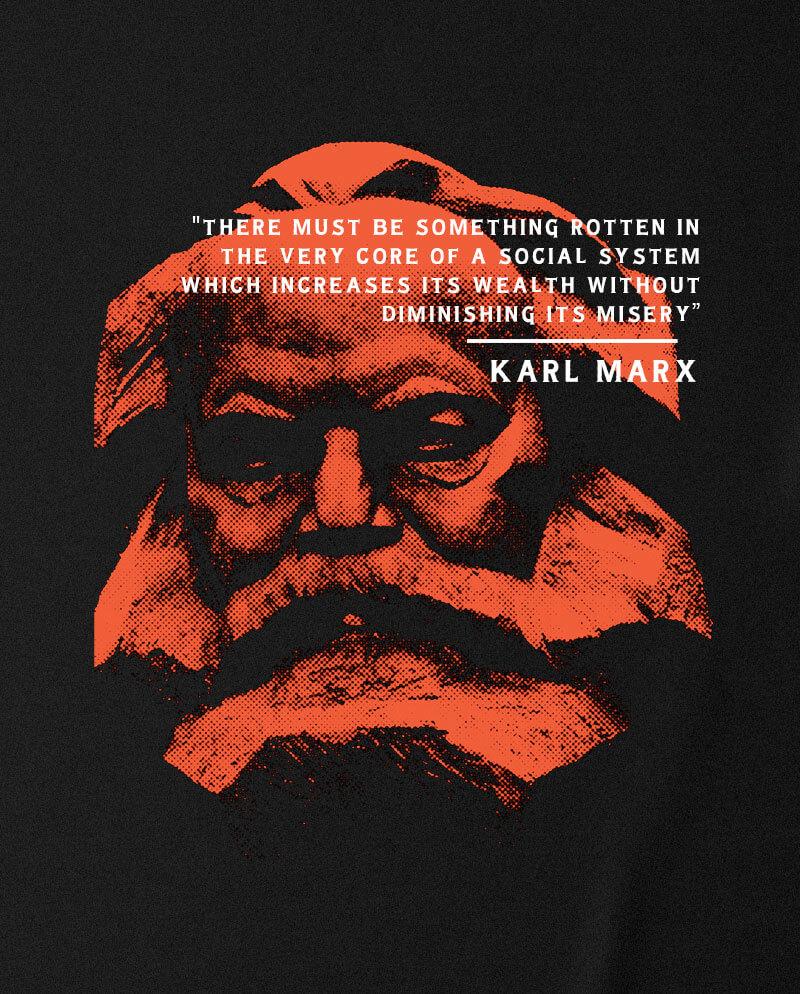 There Must Be Something Rotten In Karl Marx Quote Unisex TShirt Short Sleeve Casual Cotton ONeck Summer Unisexs T Shirts