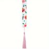 10Pcs/Set Transparent Floral Acrylic Bookmark With Tassels Reading Book Clip  Study/Library