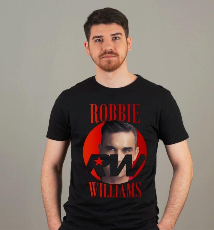 Robbie Williams T-Shirt Live Tour 2025 Gig Concert Men Women Unisex T-Shirt XXXL