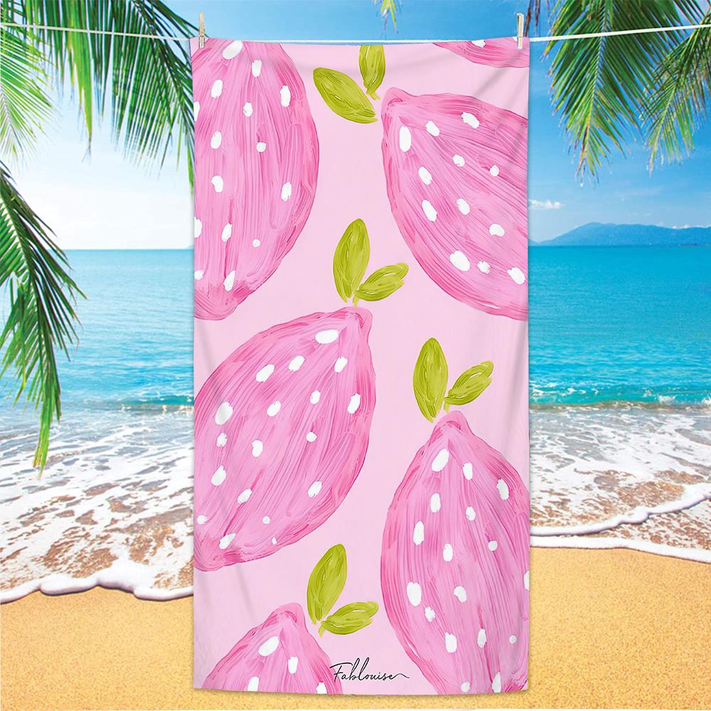 Microfiber Green Floral Sand Free Beach Towels Quick-Dry Palm Leaves Mandala Summer Swimming Pool Bath Towel for Adult Travel