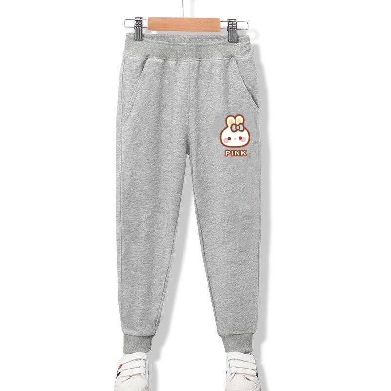 

3-14 лет Девочки Низкий заряд батареи Забавные Спортивные Штаны Хлопковые Джоггеры Детские Брюки с Мультяшным Принтом 130cm