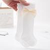 Baby Girls Summer Thin Mesh High Tube Socks Bow Anti-Mosquito Over Knee Stocking