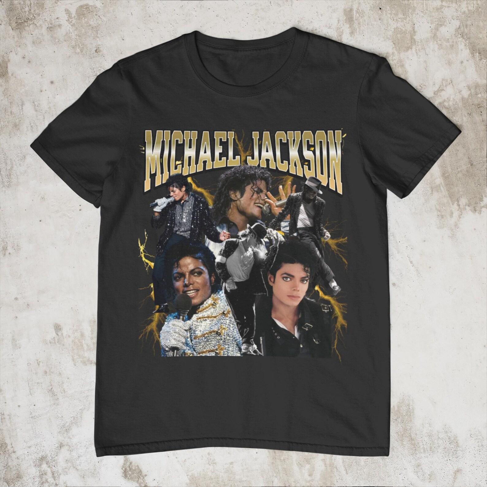 Michael Jackson Vintage Style Shirt, Retro Pop Music Tee, King of Pop Graphic T-Shirt, 90s Music Fan GifT-Shirt S