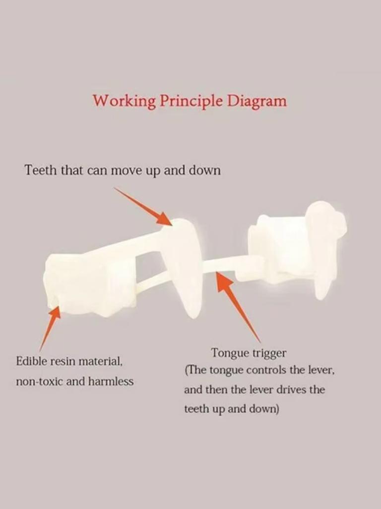 Vampire Teeth Dentures Fangs Classic PP Halloween Party Cosplay Prop Halloween Costume Party Favors