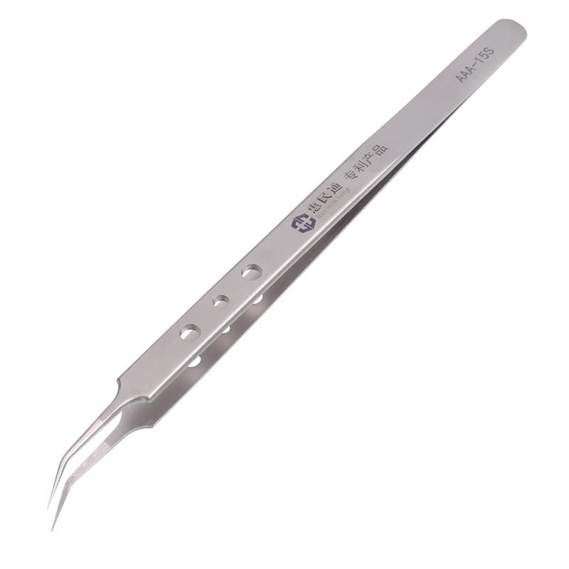 

Электроника Промышленные пинцеты Изогнутый Прямой наконечник Прецизионные Пинцеты из нержавеющей стали Для ремонта материнской платы телефона Ручные инструменты AAA-15S