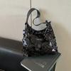 Sparkling Sequin Tote Bag For Women With Zipper Closure And Inner Phone Pocket For Casual Day Use