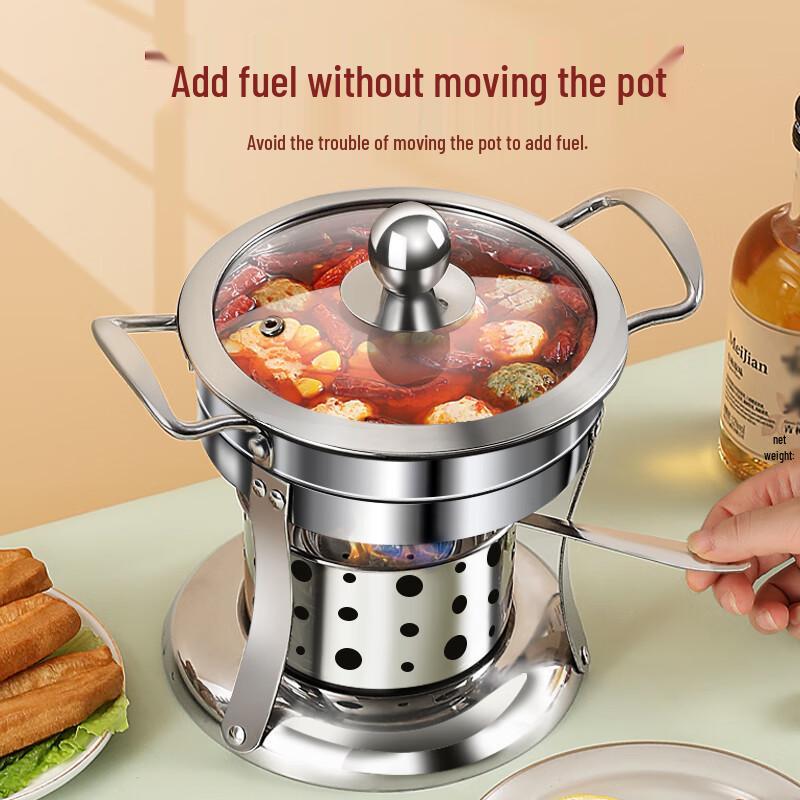 FISDDIS 304 Stainless Steel Individual Hot Pot