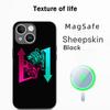 S-stock fashion pattern lucky design Phone Case For iPhone 17 16 15 14 13 12 Plus Pro Max  High-end Luxury Magsafe Sheepskin