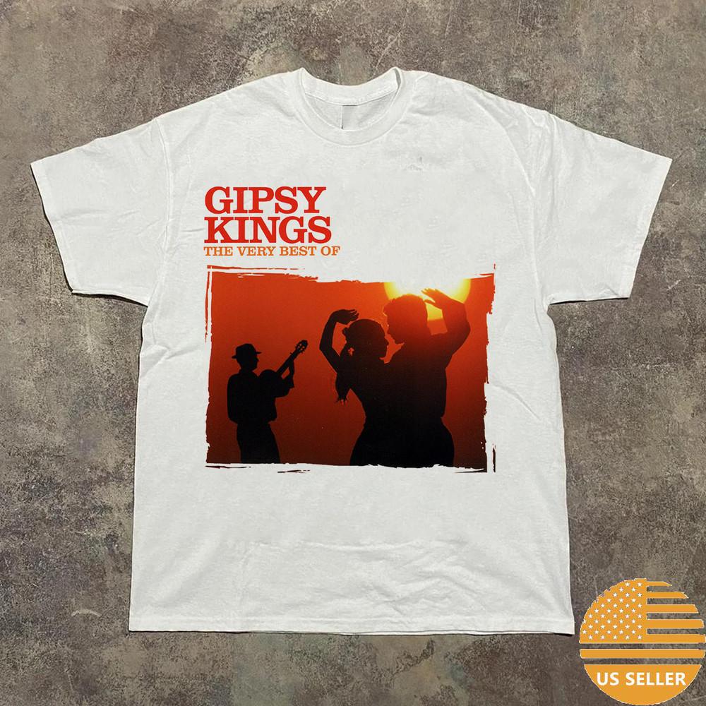 

Gipsy Kings The Very Best Of White Cotton T Shirt Full Size S5XL Unisex T-Shirt S