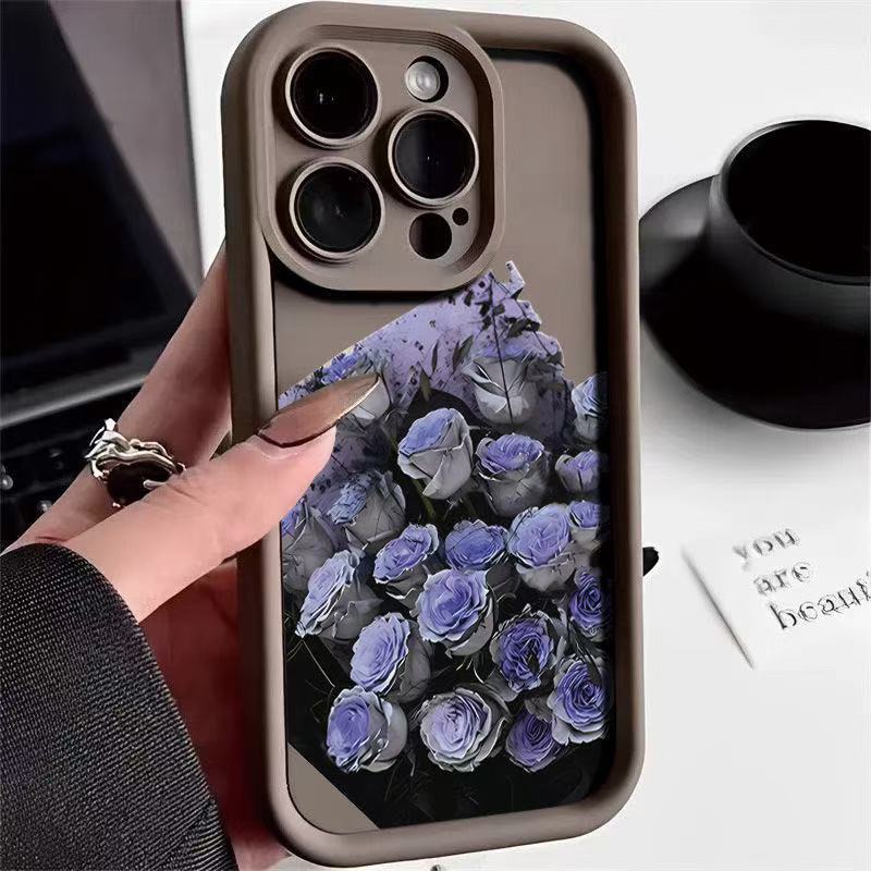Art Dark Night Rose for Iphone16pro Mobile Phone Case Apple 15 Anti-drop 14/13promax New 12