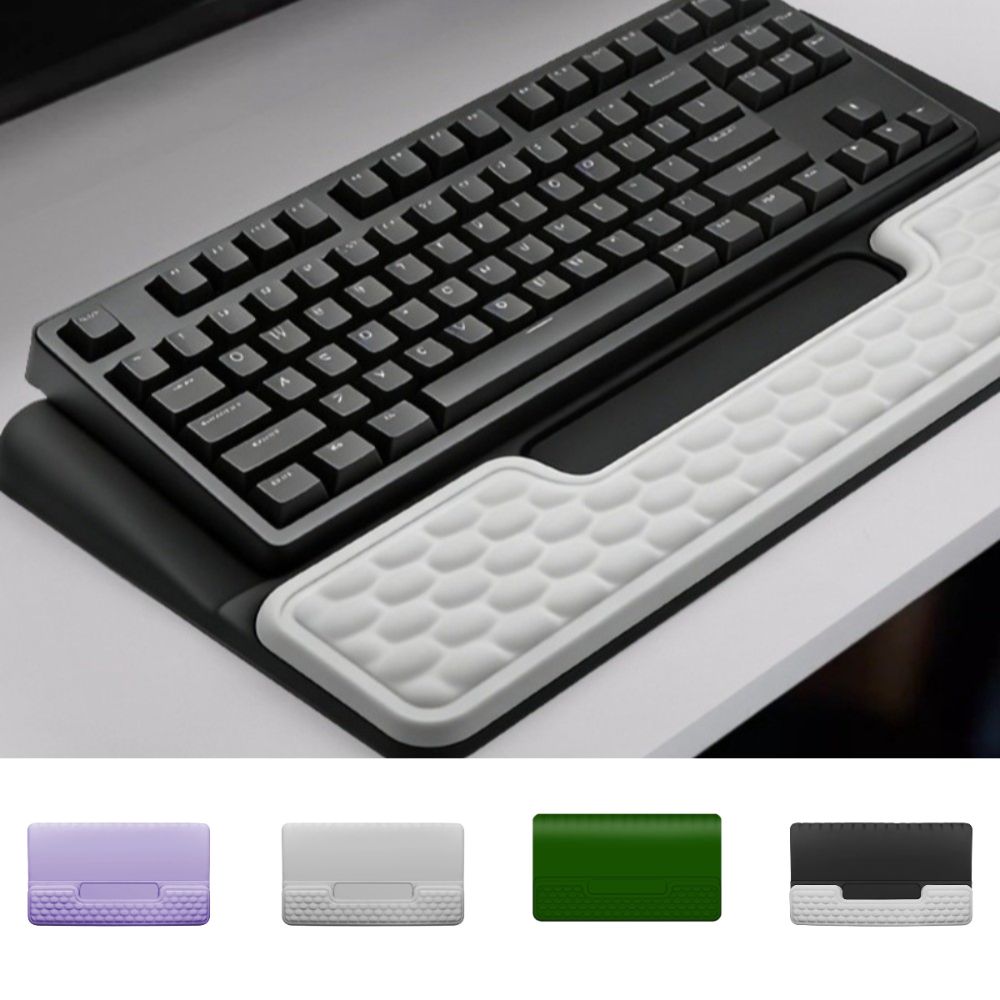 Soft Wrist Support Pad Integrated Ergonomic Keyboard Riser Computer Keyboard Stand Office Use