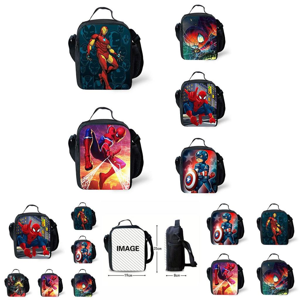 Spiderman Geschmeidige 3D-Druck Isolierte Lunchtasche mit großem Fassungsvermögen für Kinder