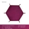 Hexagonal Velvet Foldable Dice Storage Tray