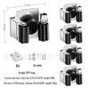 Stainless Steel Wall-Mounted Mop and Broom Holder, Punch-Free Clip for Bathroom Storage