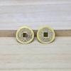 Pure Brass Antique Five and Ten Emperors Coins - 2.3cm & 2.8cm Accessories