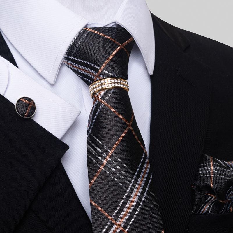 Direct Supply New Plaid Striped Flower Multicolor Men'S Tie Set