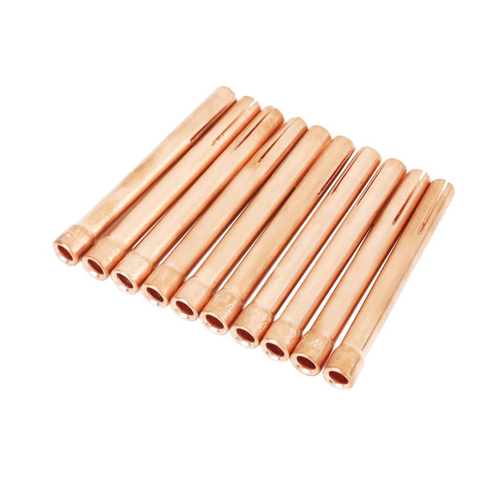 10Pcs 10N24 Welding Torch Collets for Tig Welding Torch WP171826 2.4mm