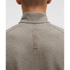 Lululemon Textured Double Knit Cotton Half Zip Heathered Rover Black