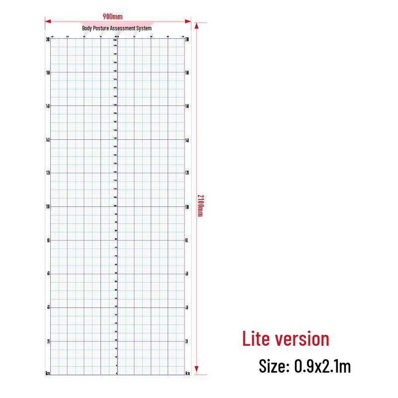 Yoga & Gym Posture Assessment Grid Chart for Physical Fitness Other Sizes - PVC