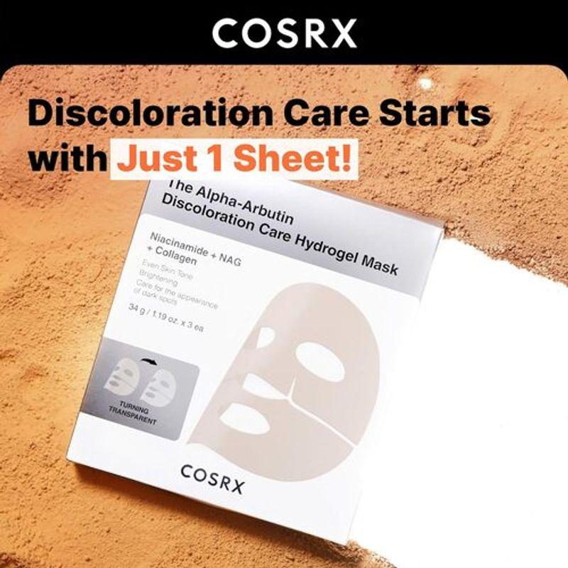 COSRX The Alpha-Arbutin Discoloration Care Hydrogel Mask (3ea)