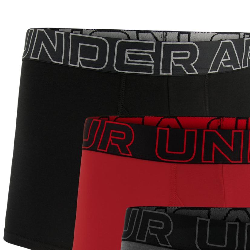 Under Armour Waist Logo Slim Fit Boxer Briefs 3 Pack Men underwear 1387427-025