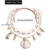Bohemian shell necklace niche irregular vacation wind stacked wearing starfish imitation pearl collarbone chain
