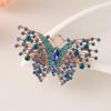 European-American Creative Butterfly Brooch: Colorful Diamond-Inlaid Alloy Chest Ornament