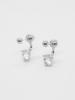 Oudstudio Crystal Two-Way Earrings_Silver