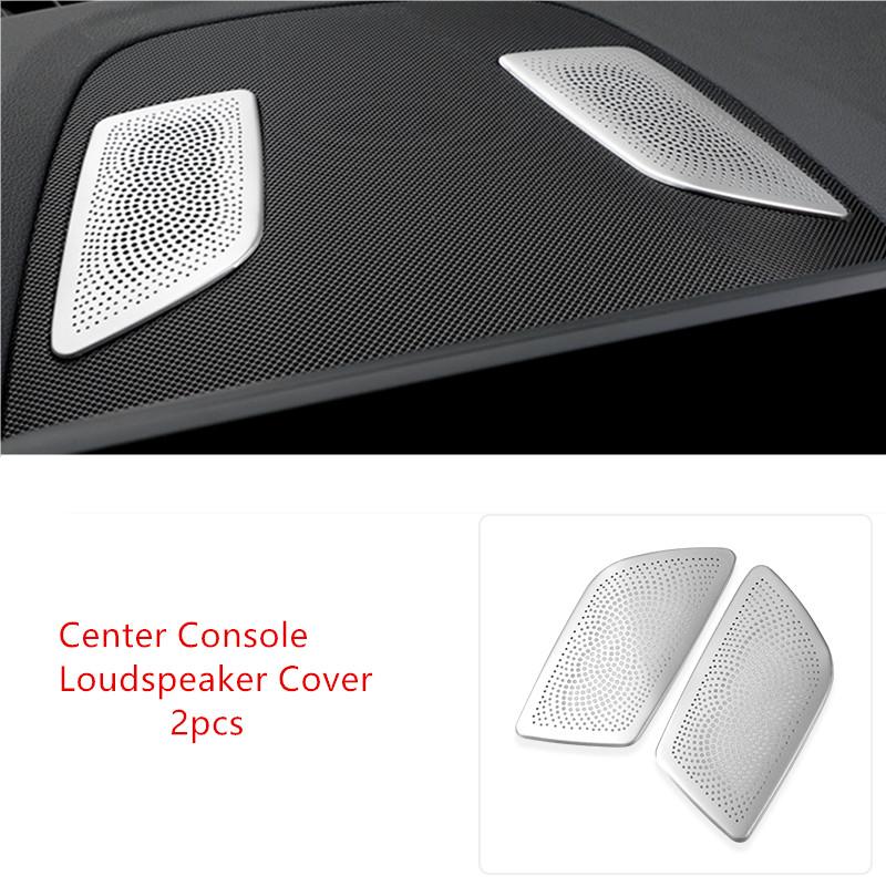 

Car Console Dashboard Speaker Panel Air Outlet Cover Trim For BMW 5 Series G30 2018-22 LHD Interior Styling Accessories Stickers серебряный