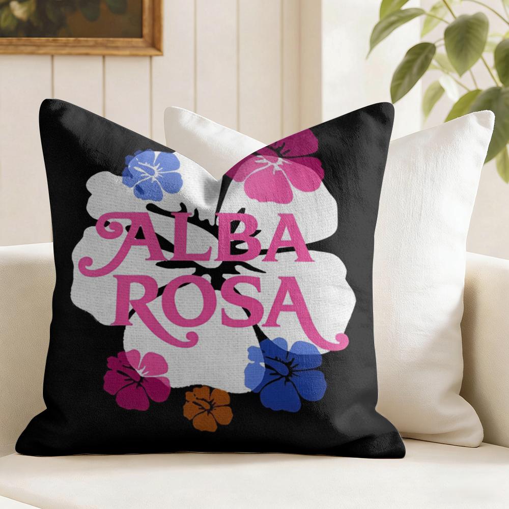 Fashion AALBA RROSA Cushion Cover Eco Linen Pillow Case DoubleSided Print Breathable Durable Zipper Home Decor Gift