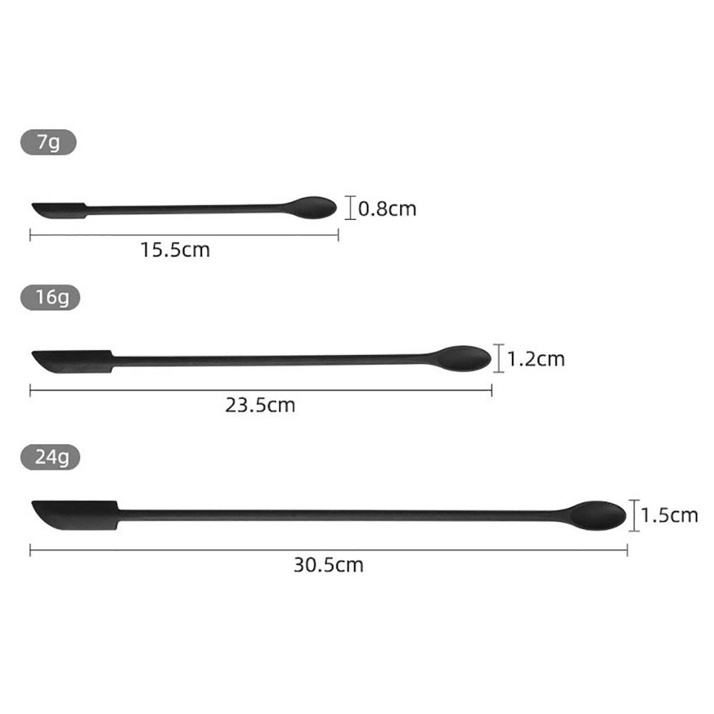 1/3/4Pcs Lengthen Mini Soft Jar Cake Cream Jam Scrapers Silicone Makeup Spatulas Butter Knife Kitchen Tools Accessories