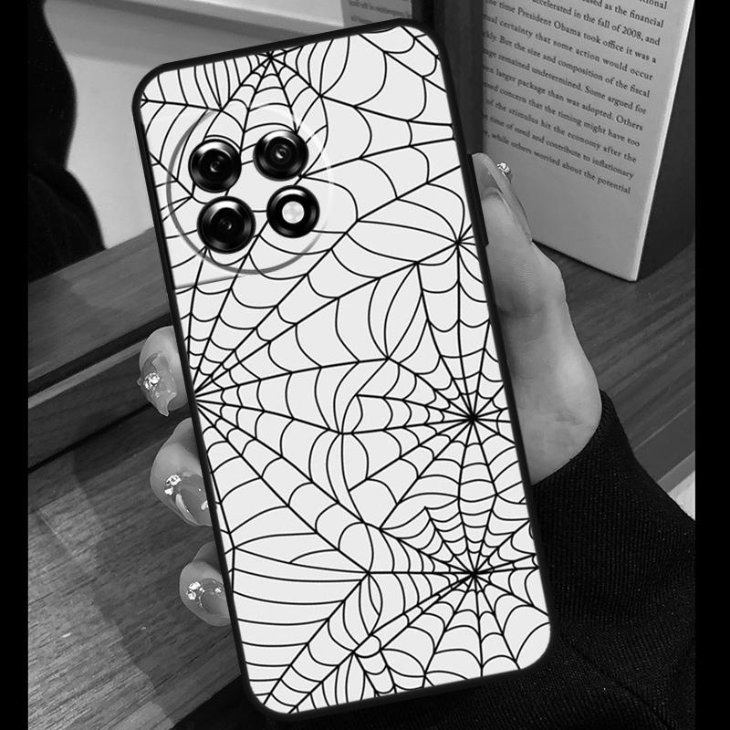 Spider Web Head Mask Case For OnePlus 15R 13R 13T 12R 15 13 12 11 10 Pro 10T Nord CE 3 4 Lite N20 N30 Nord 5 Cover